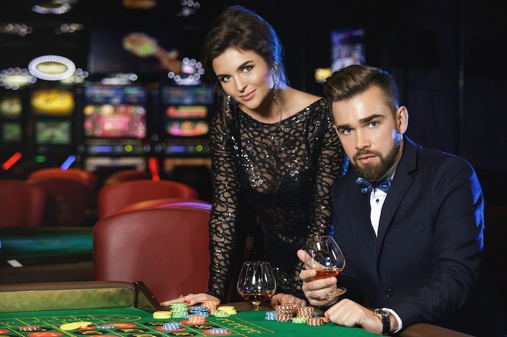 Live casino dealer interface with multiple camera angles